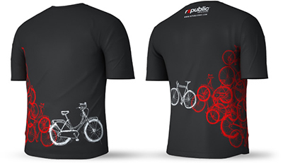 Republic Bike Sketch T-shirt (Black)