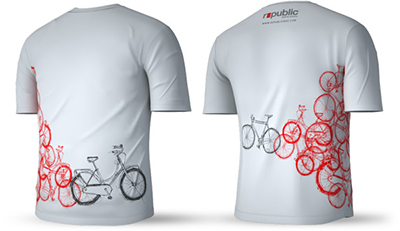 Republic Bike Sketch T-shirt (Gray)
